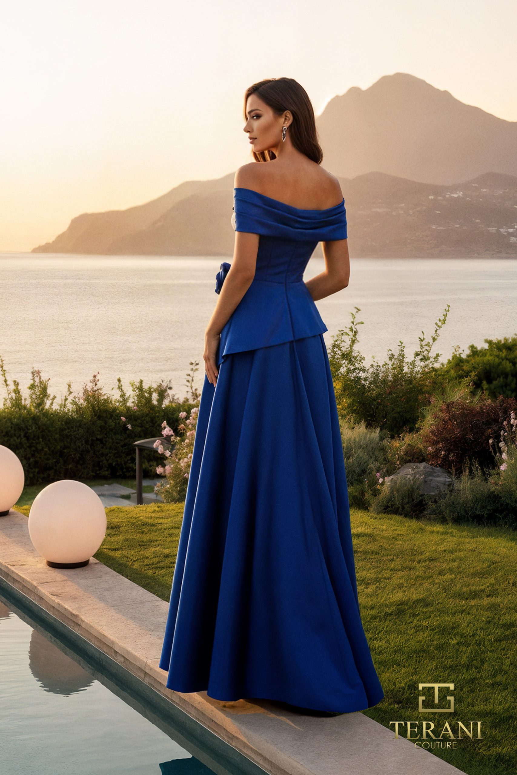 Off-Shoulder Matte Tafetta Ballgown – 261M6419