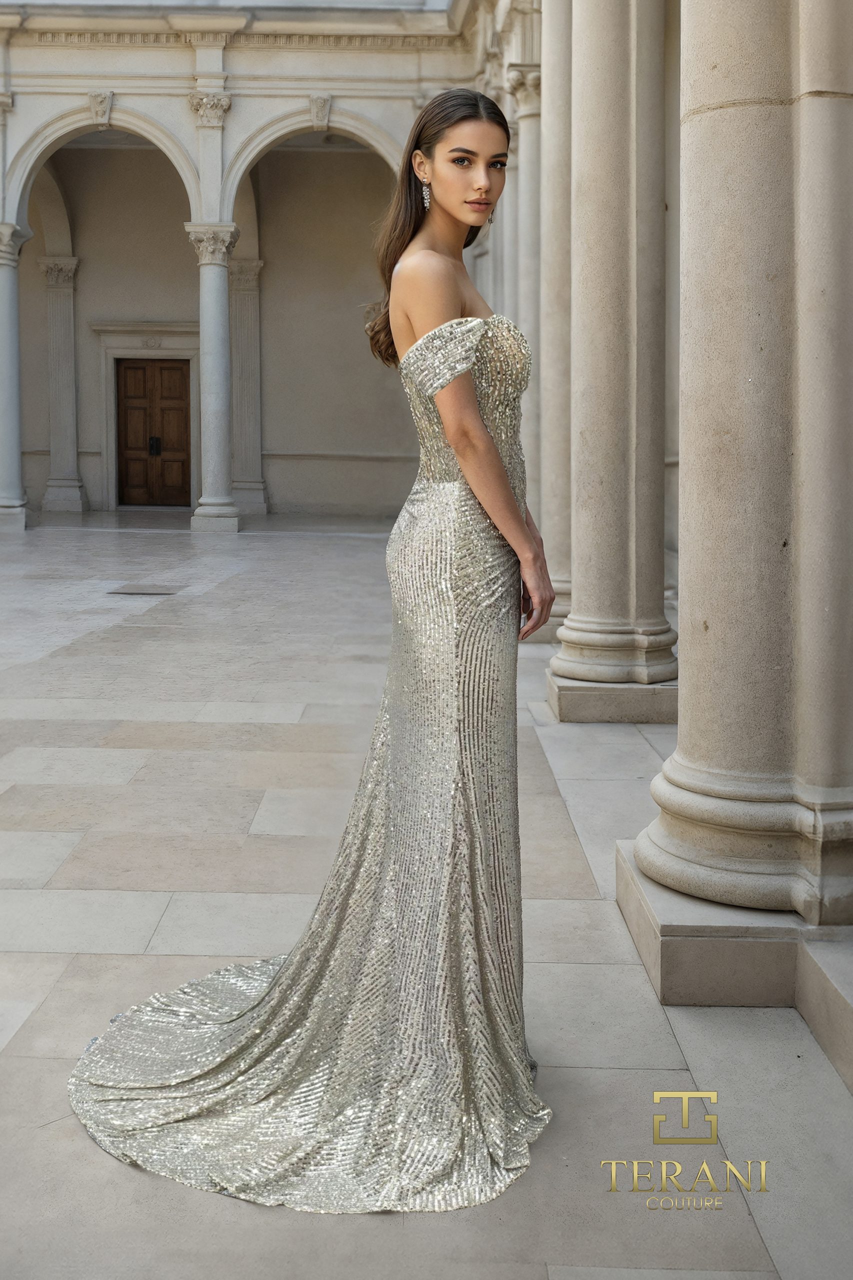 Sweetheart Beaded Tulle Sheath Gown – 261P6106