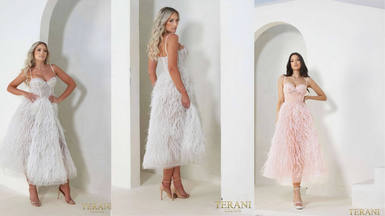 A-Line Spaghetti Sleeveless Tea-Length Luffa Dress