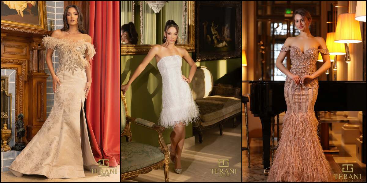 Beautiful Feather Dresses