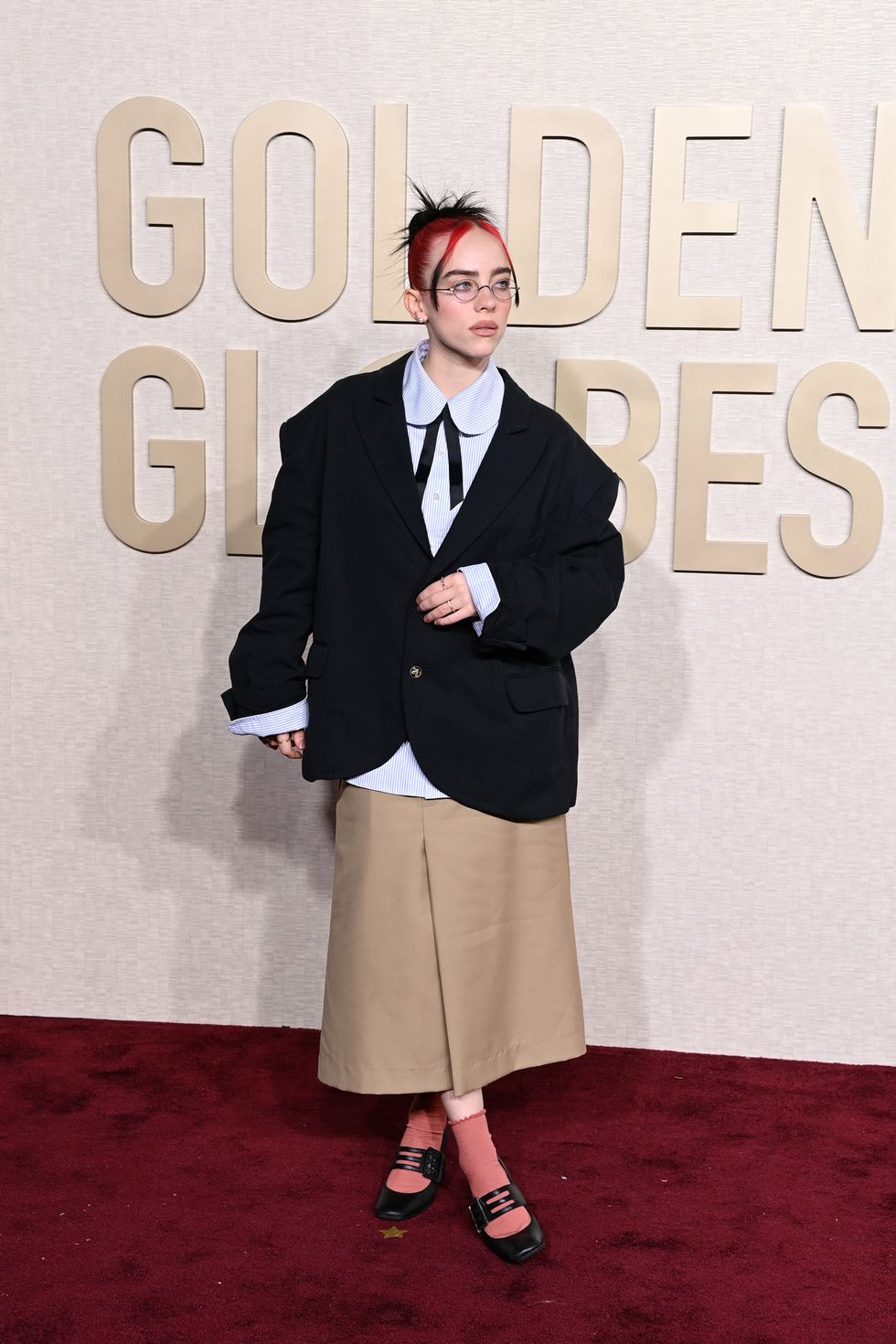 Billie Eilish in a unique workwear look