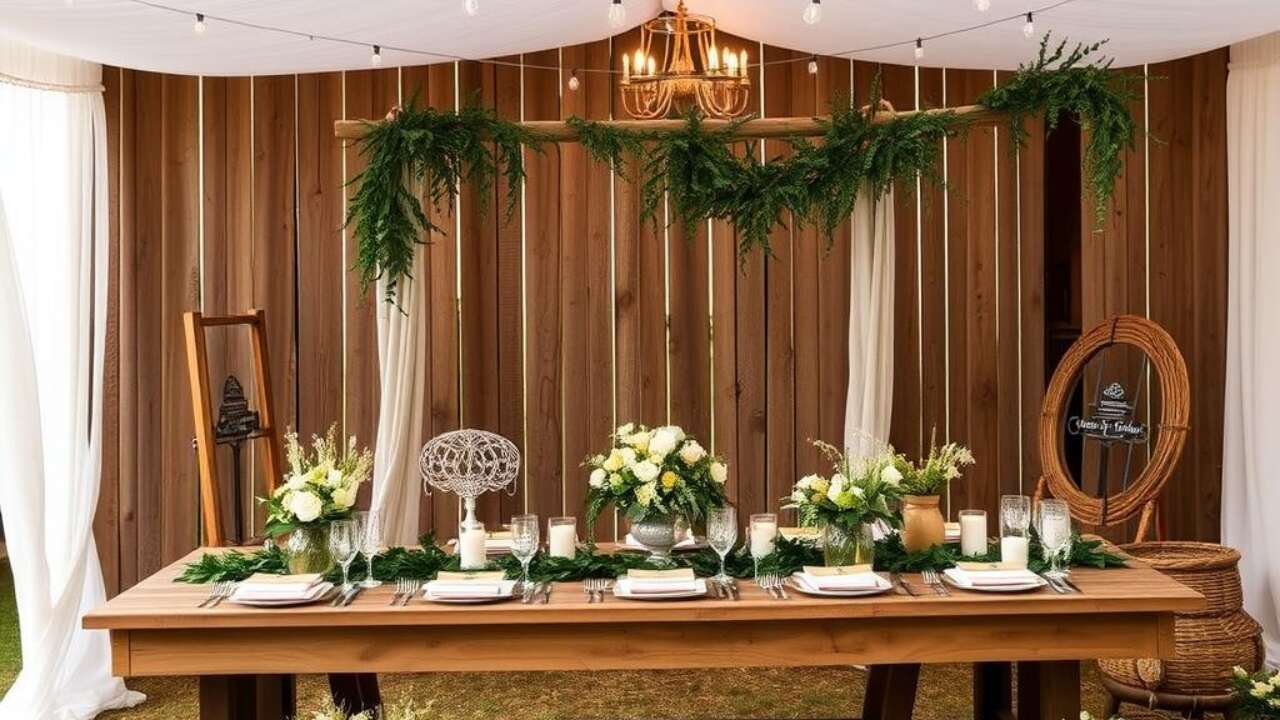 Farm wedding with homely ambiance