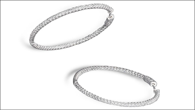 Jewelry pieces for MOB Inside Out Diamond Hoops